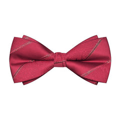 Burgundy Luxury Bow Tie - MANNZILO