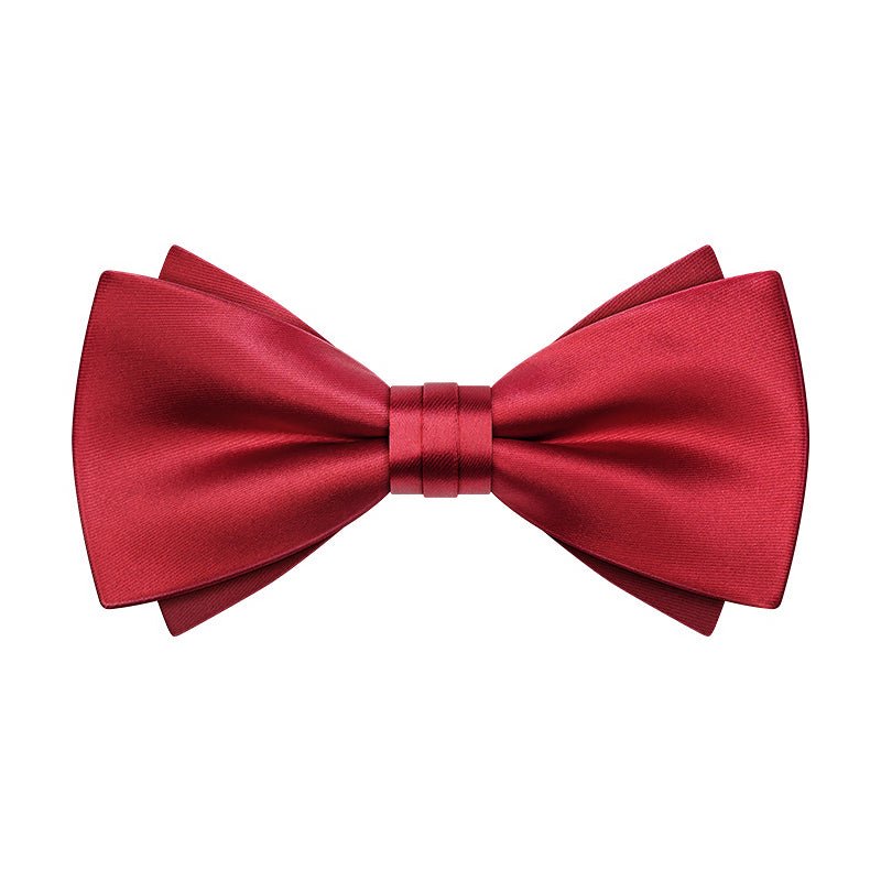 Bold Colour Satin Bow Ties - MANNZILO